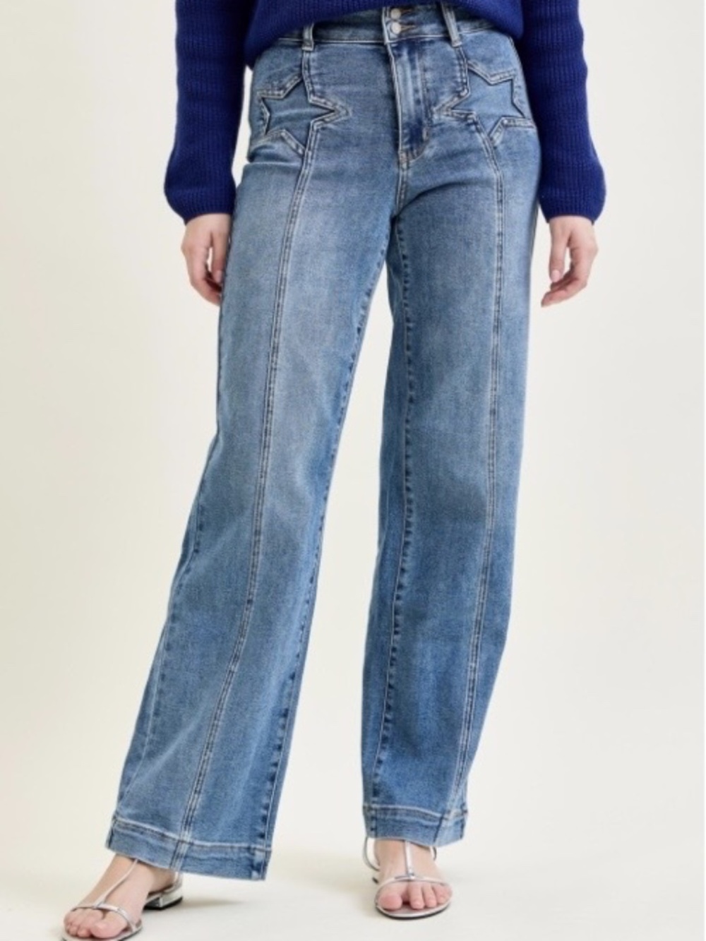 Judy Blue Jeans Star Design High Waist